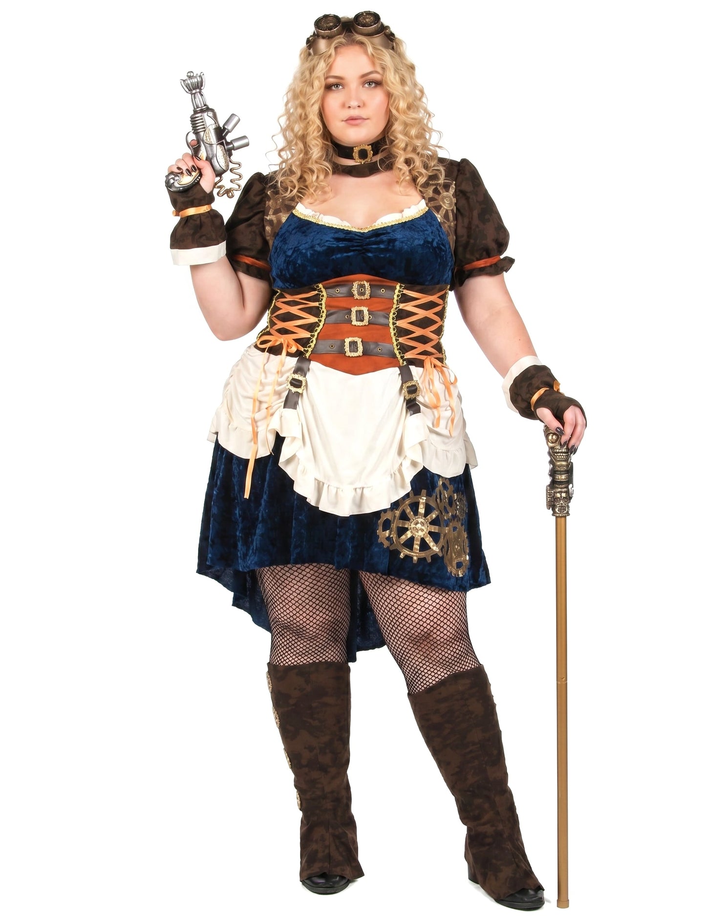 Déguisement rétro futuriste steampunk grande taille femme