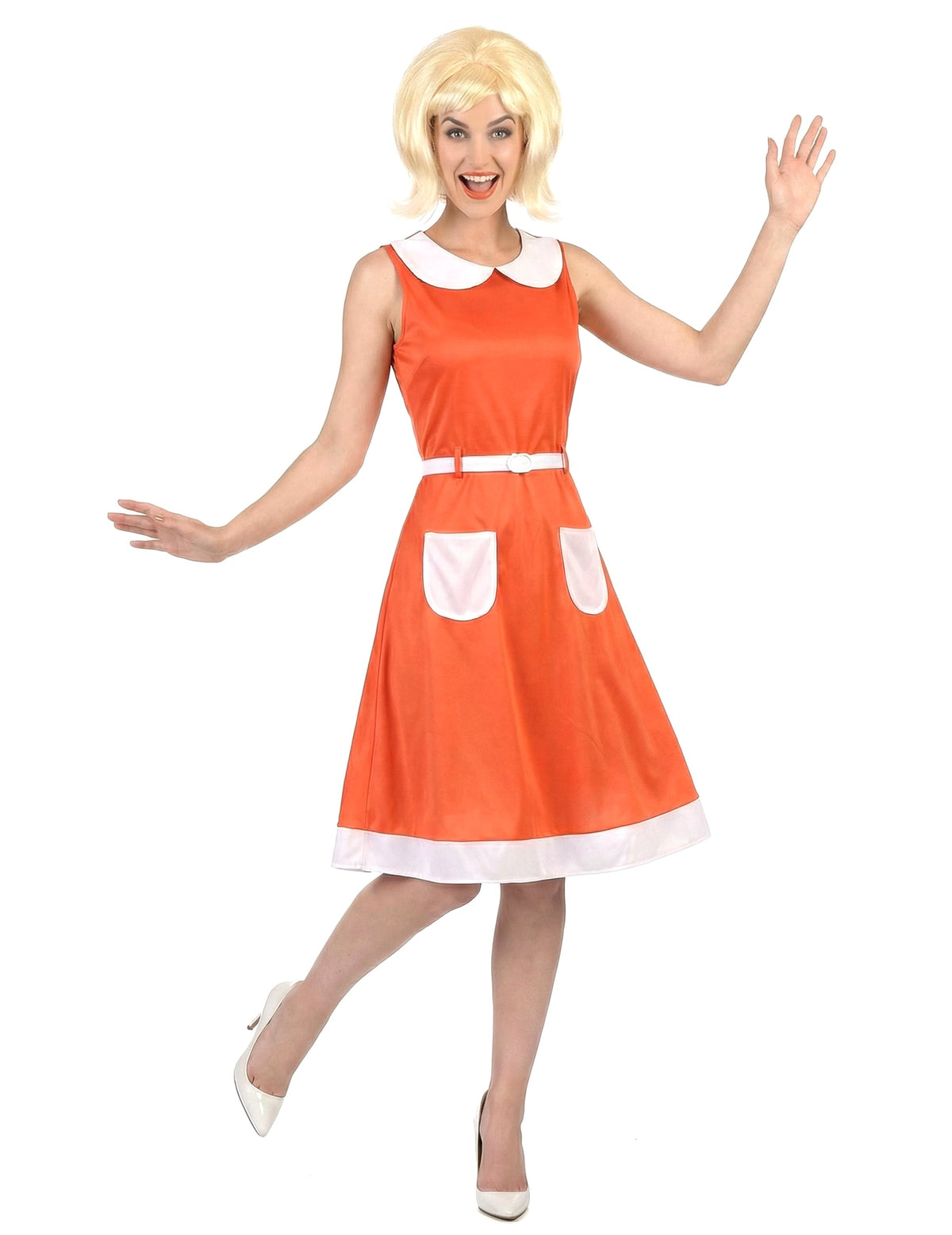 Vue d'ensemble du déguisement rétro vintage 50's 60's pour femme