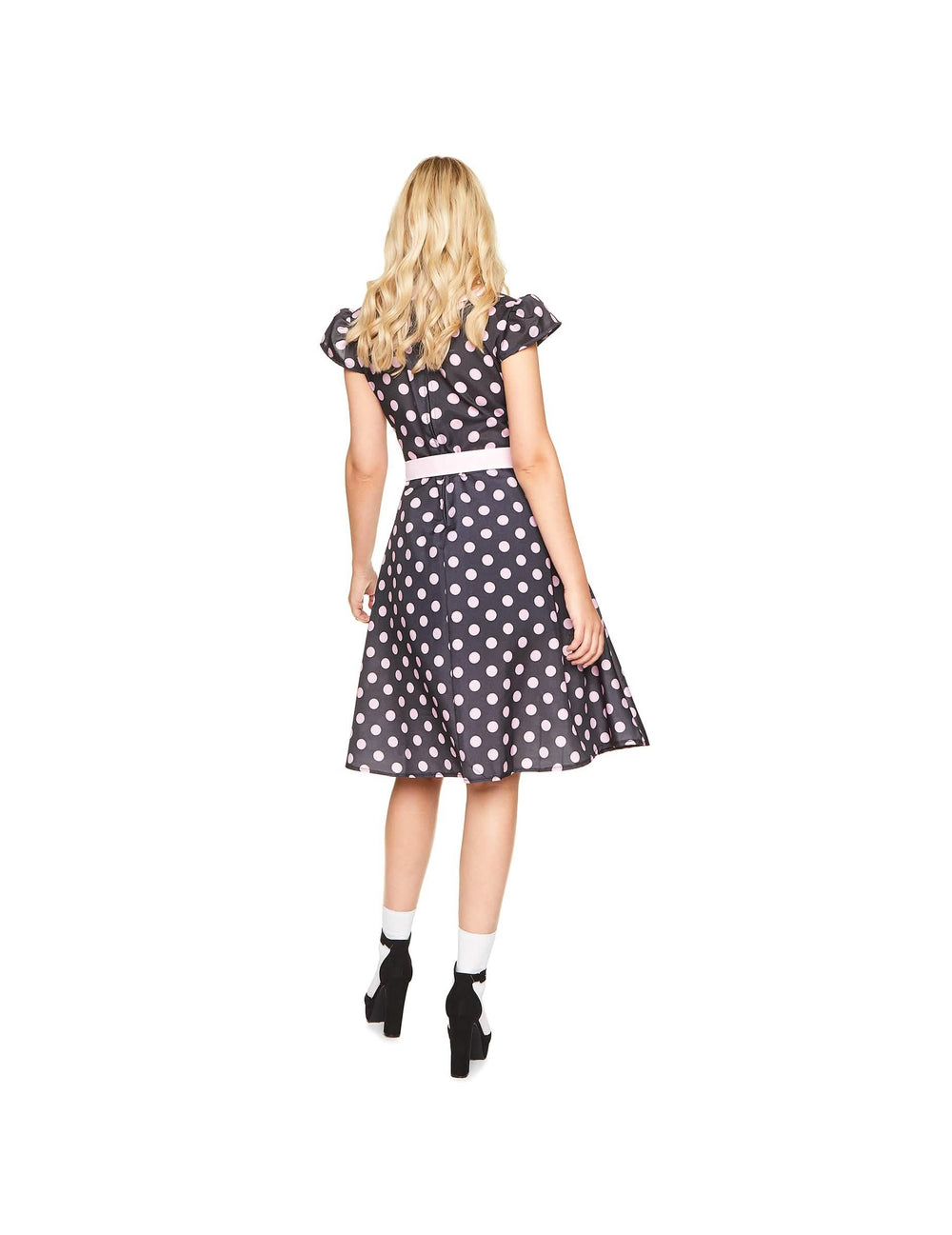 Vedere din spate a costumului rochie anii '50