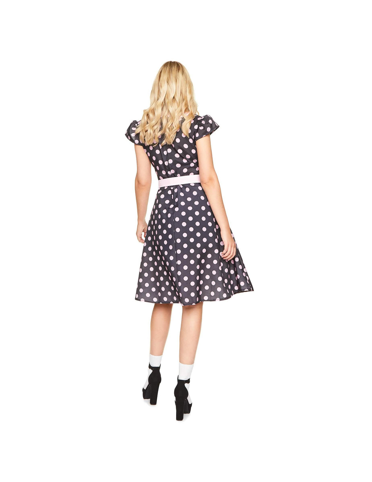 Vedere din spate a costumului rochie anii '50