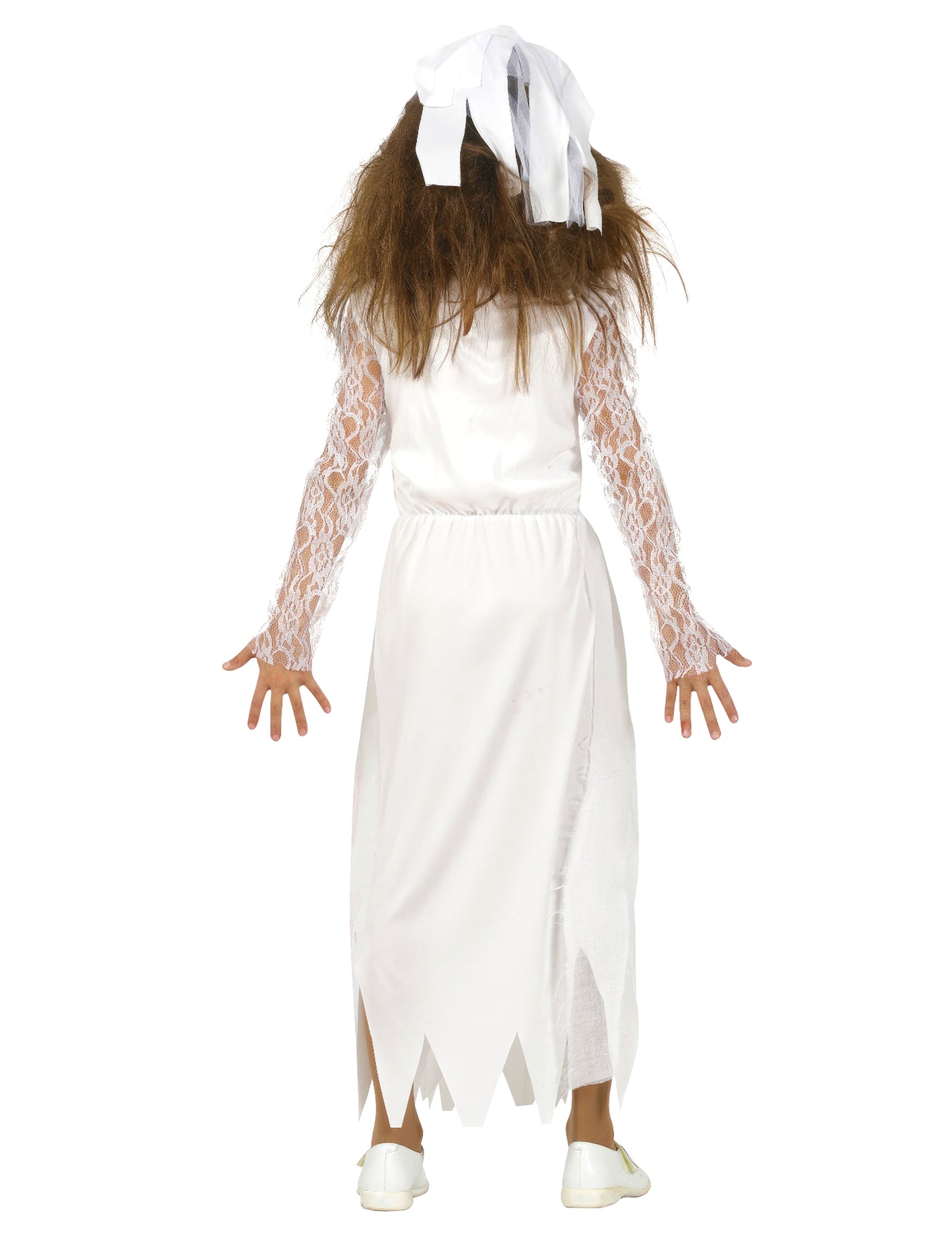 Costum de rochie de mireasă pentru fată sângeroasă