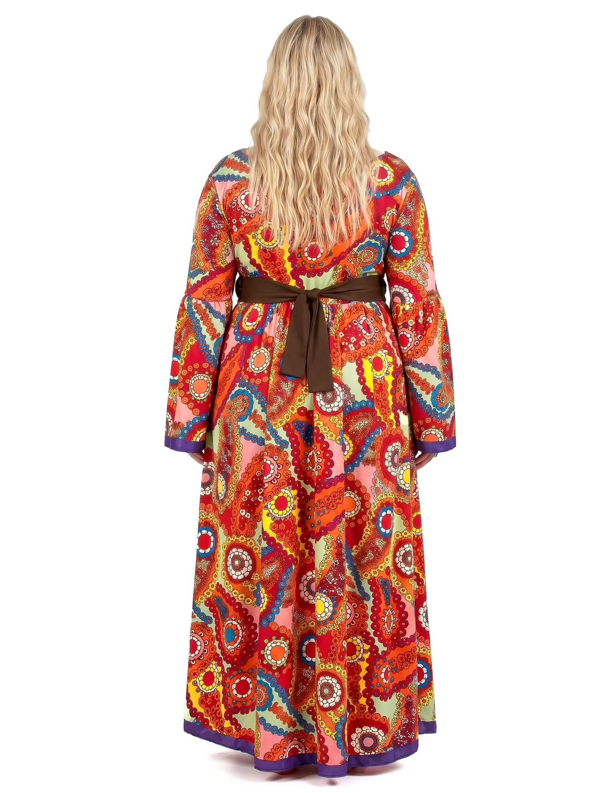 Costum de rochie hippie de dimensiuni mari
