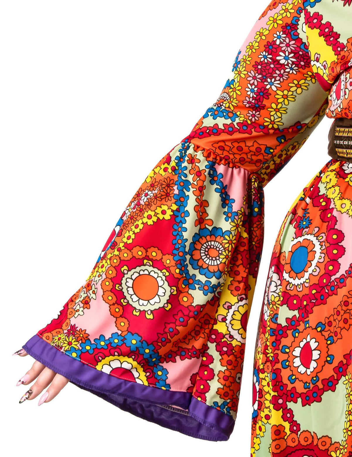 Costum de rochie hippie de dimensiuni mari