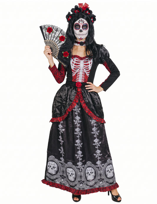 Dia los Muertos feminin rochie lungă deghizare deghizare