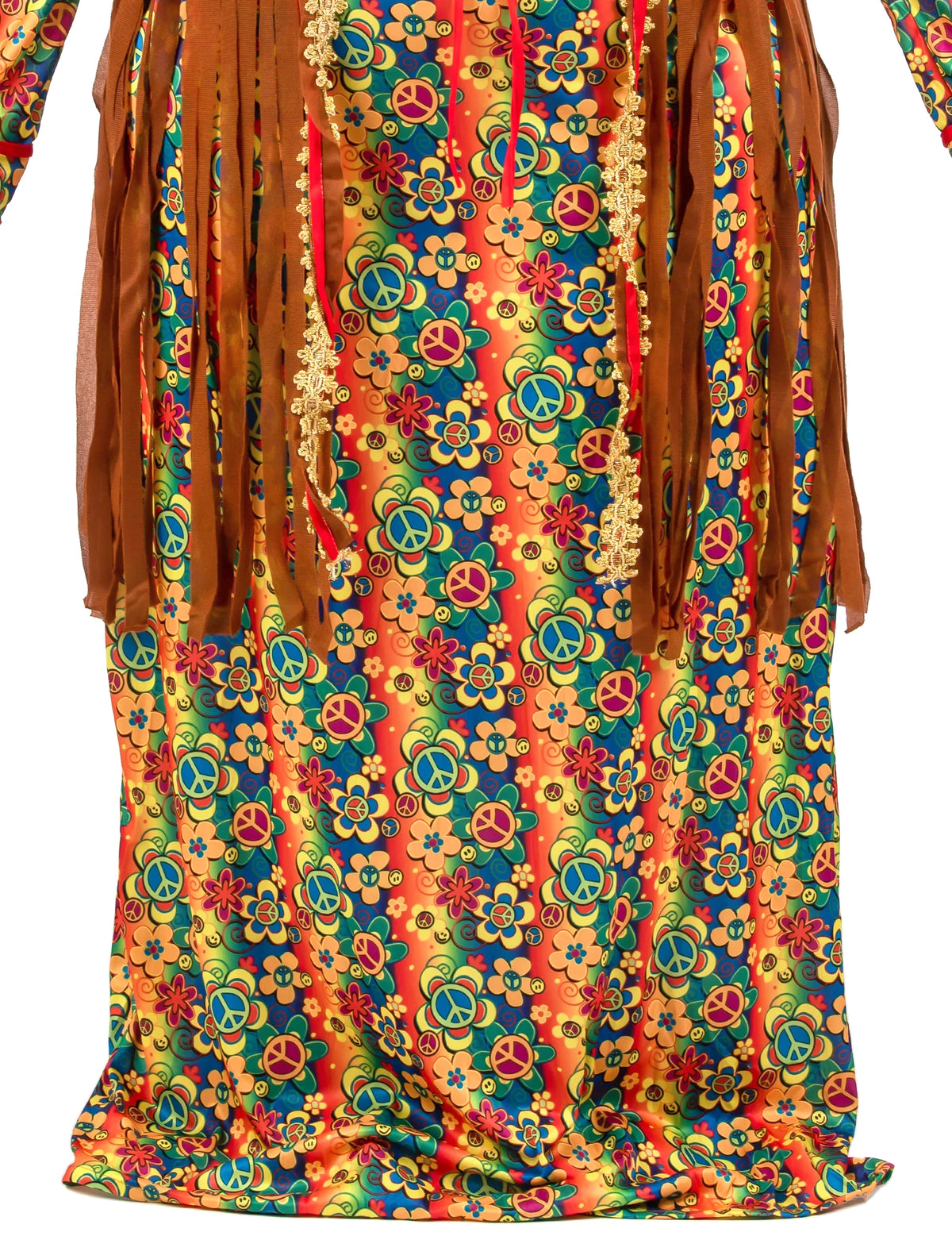 Costum lung de rochie hippie cu franjuri plus dimensiuni pentru femei