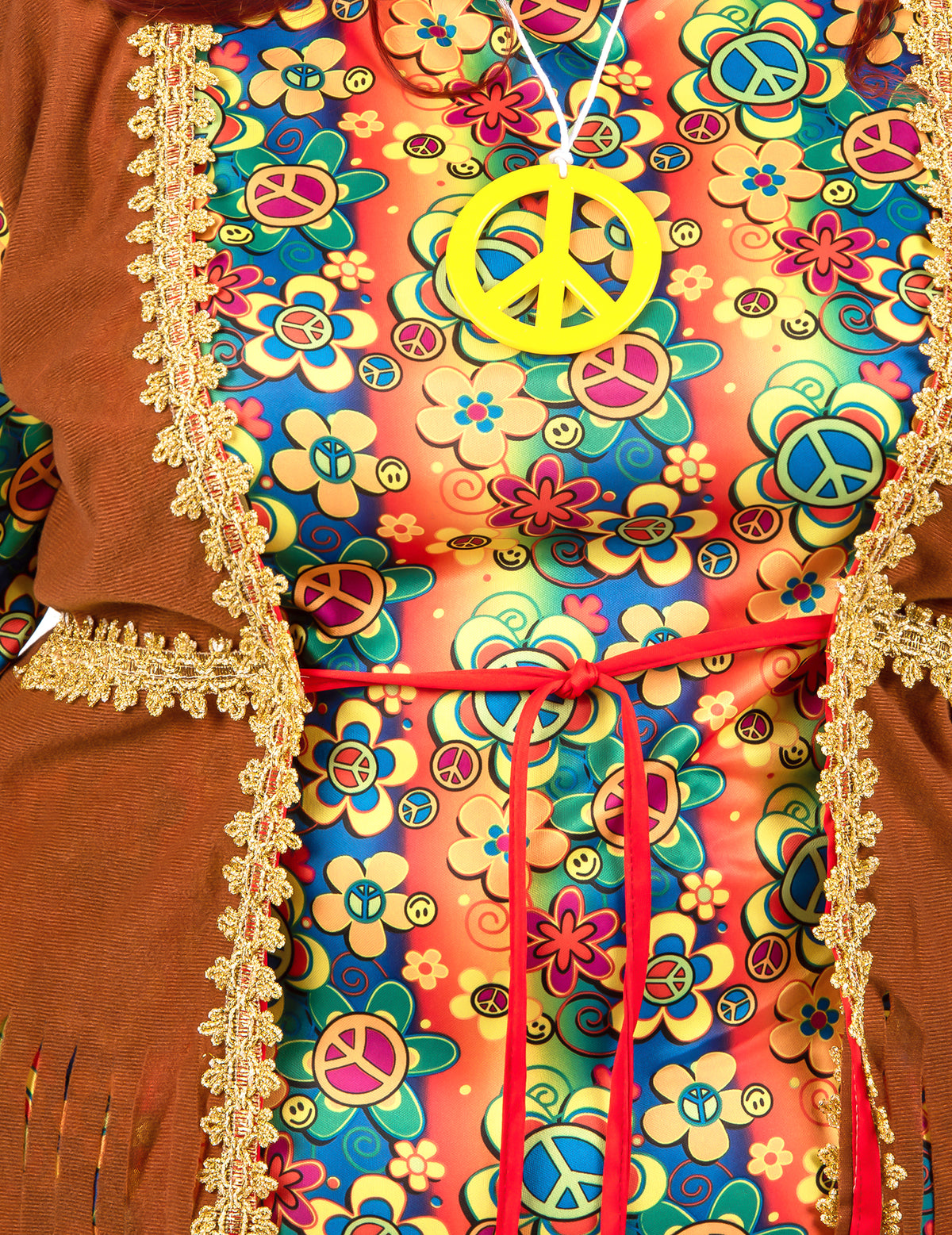 Costum lung de rochie hippie cu franjuri plus dimensiuni pentru femei