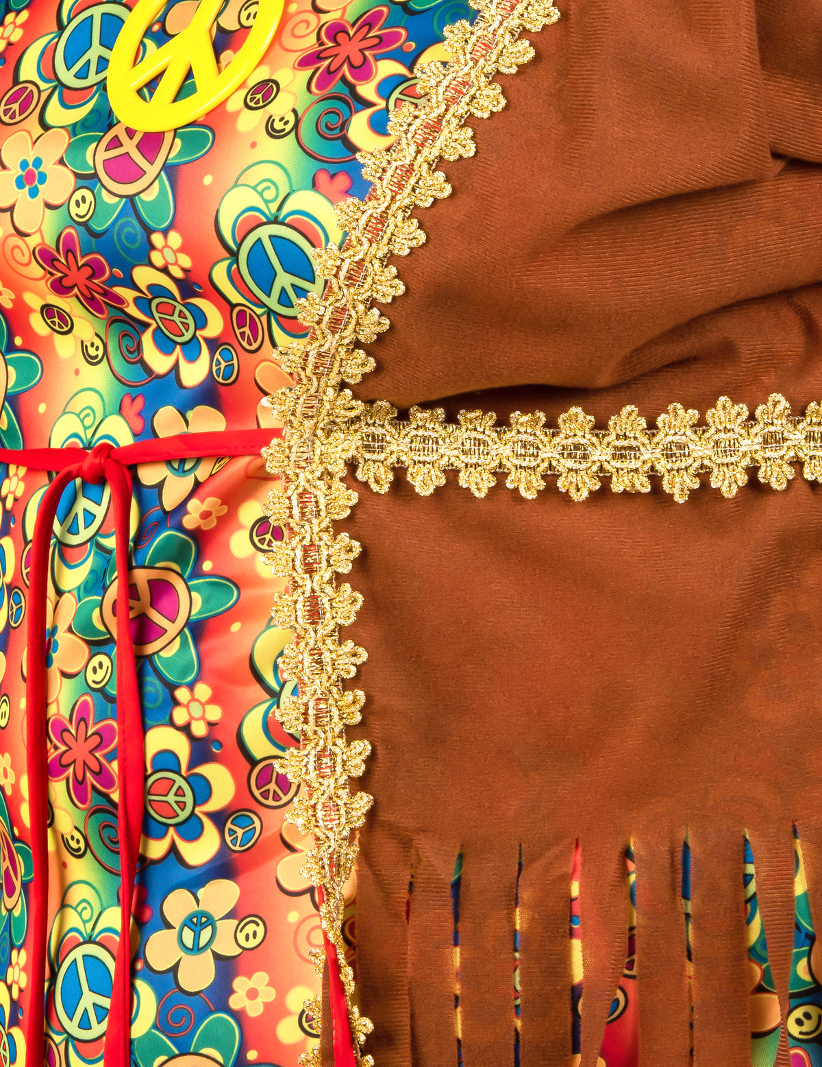 Costum lung de rochie hippie cu franjuri plus dimensiuni pentru femei