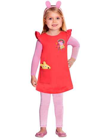 Costum de rochie pentru fete Peppa Pig