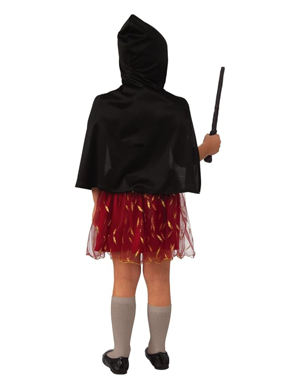 Vue de dos du déguisement robe tutu Gryffondor Harry Potter