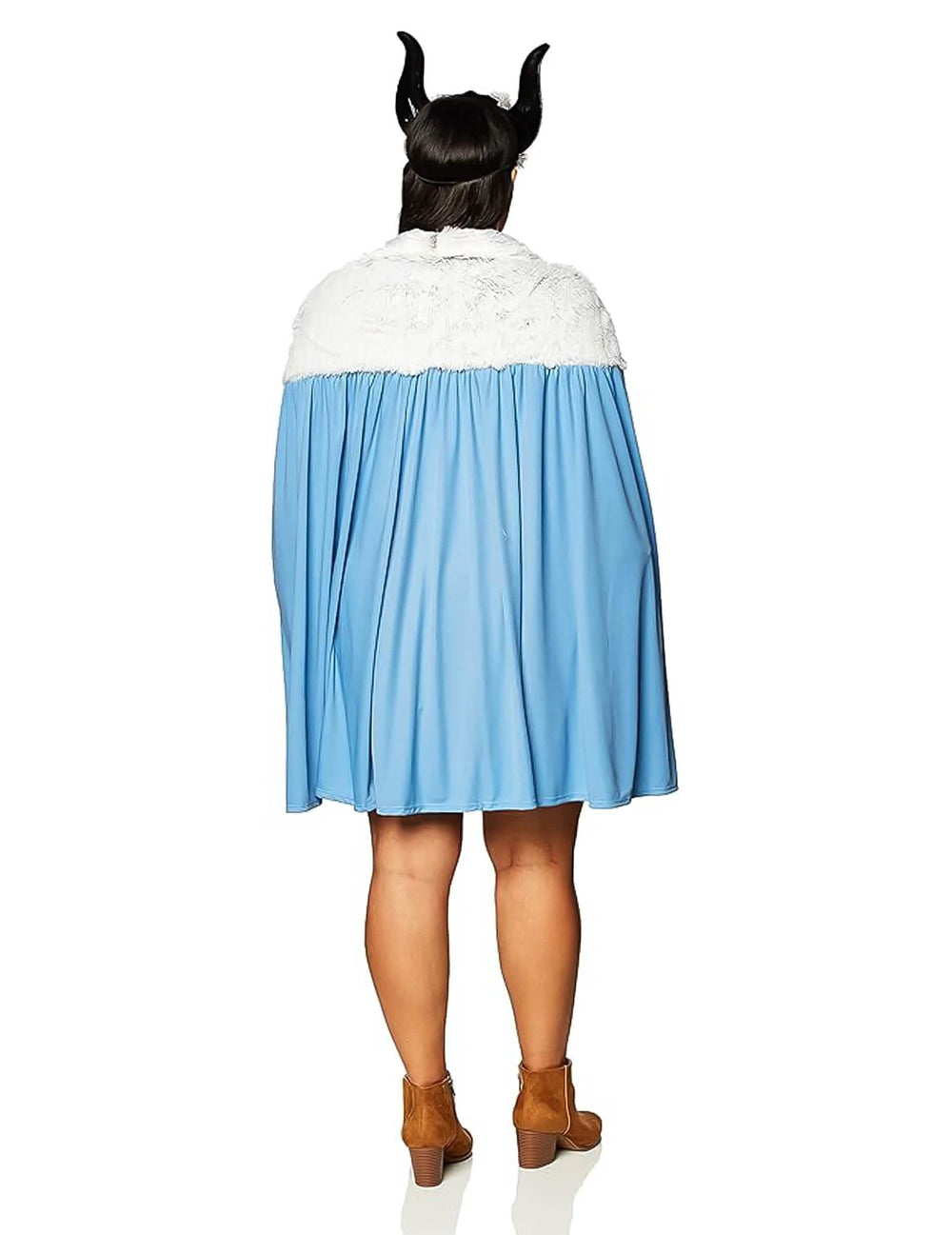 Vedere din spate a costumului rochie viking pentru femeie