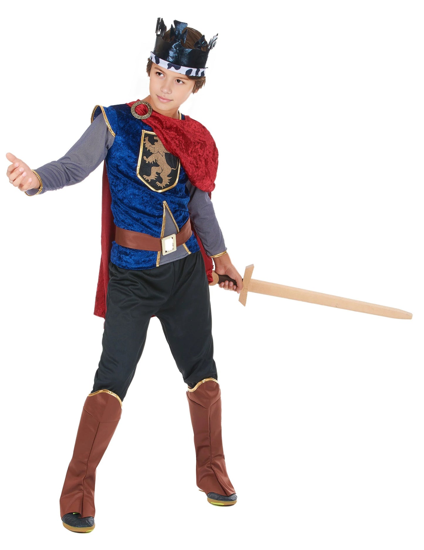 Médieval King Deghize Boy Velvet Efect