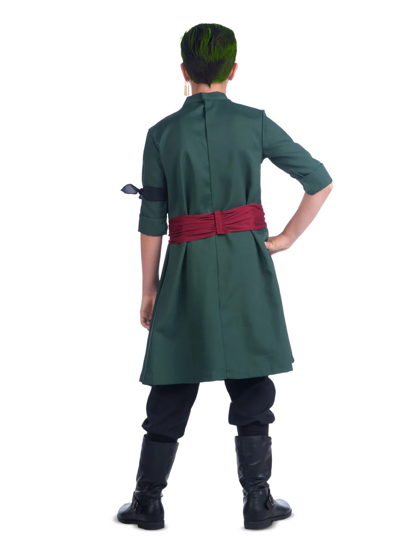 Vue de dos du déguisement Roronoa Zoro One Piece pour enfant