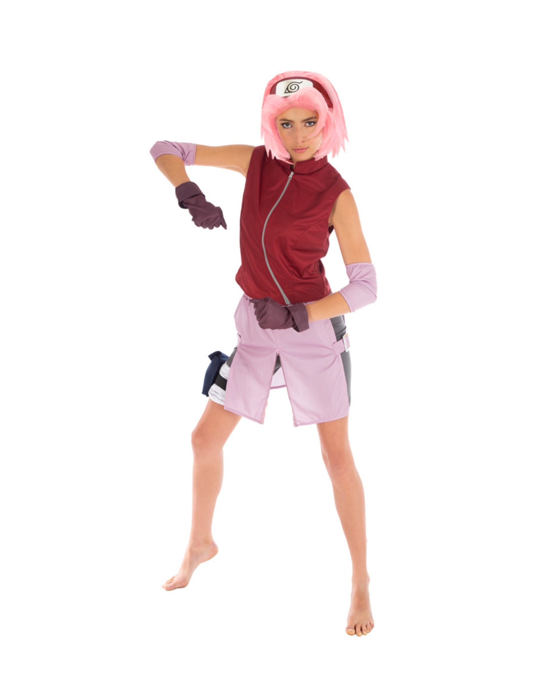 Déguisement Sakura Haruno Naruto™ pour femme rouge et rose
