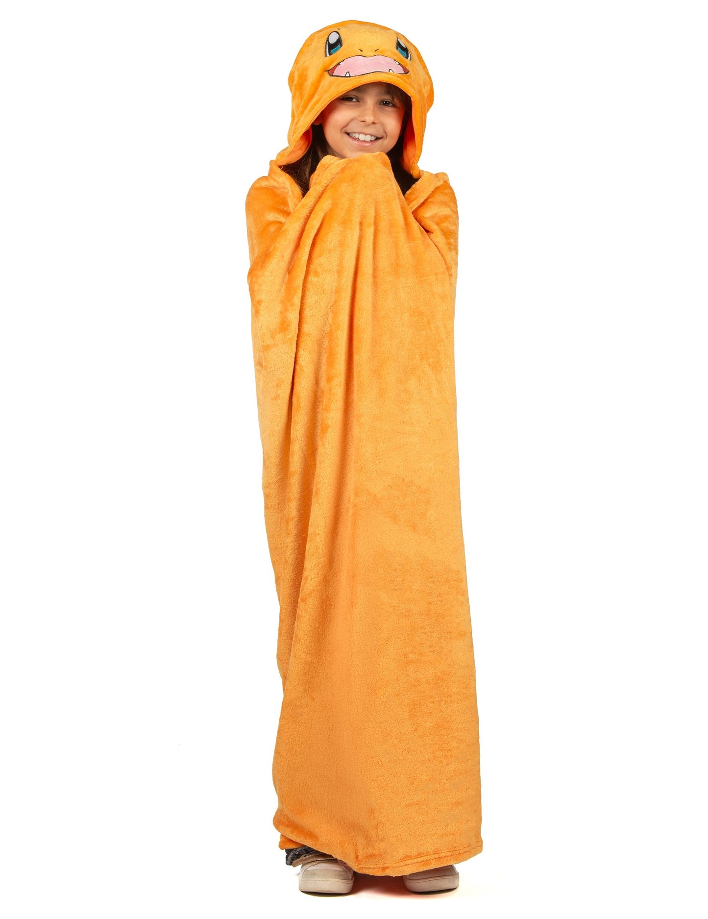 Costum deghizare Salamèche Pătură Polară cu Glugă pentru Copii Pokémon™ 