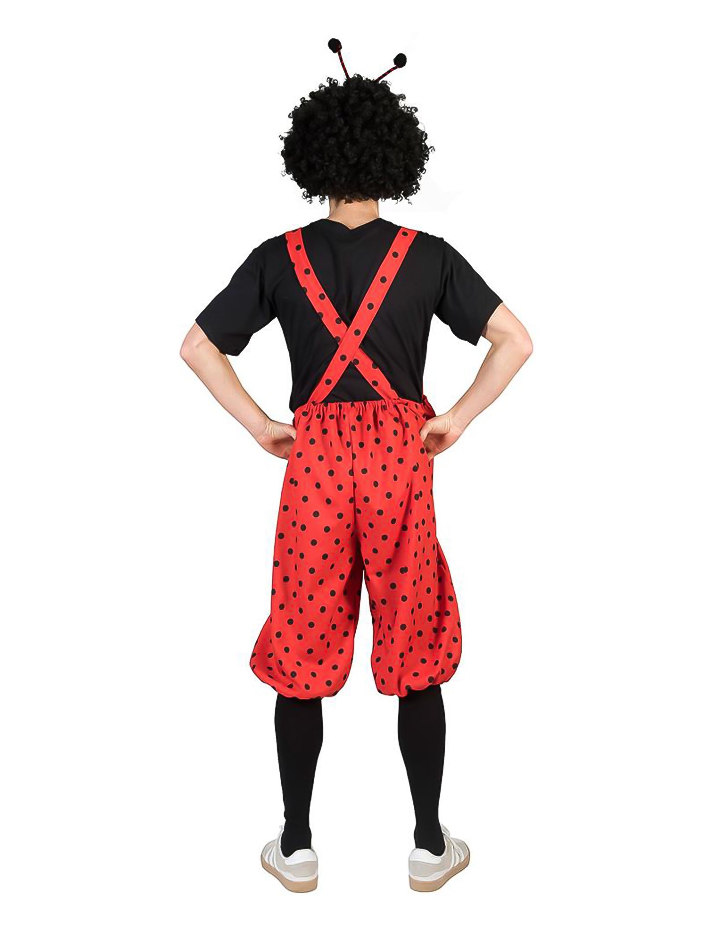 Costum de salopete coccinelle cu flori adulte