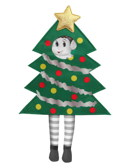 Costum de brad de Crăciun pentru o păpușă de elf Joker