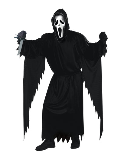 Déguisement Scream™ pour homme noir avec masque et couteau