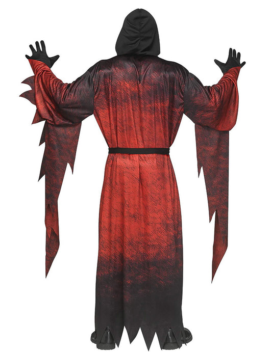 Costum Scream™ roșu cu mască