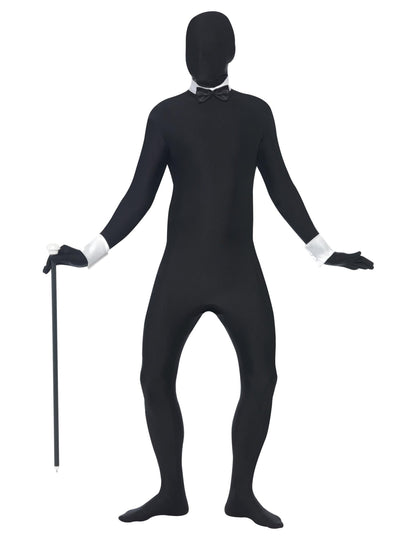 Costum de piele al doilea negru pentru adulți