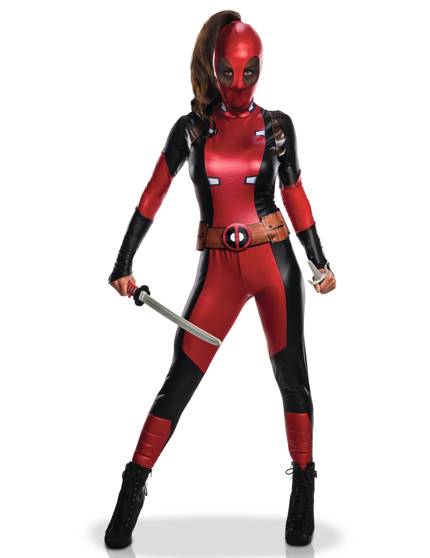 Costum de cuplu Deadpool™ și Lady Deadpool™ pentru adulți