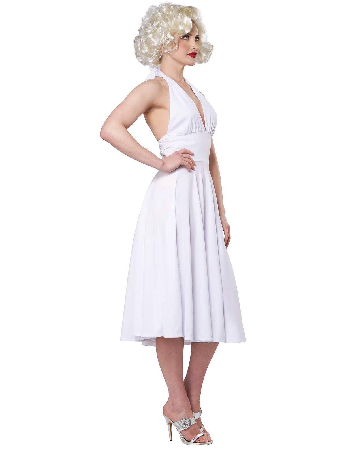 Vedere din profil a costumului sexy Marilyn