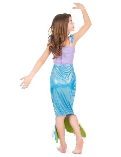 Fată costum de sirenă pentru copii