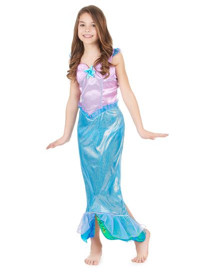 Fată costum de sirenă pentru copii