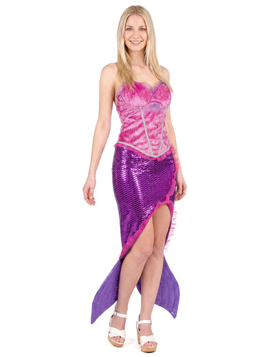 Costum de sirenă roz pentru femei
