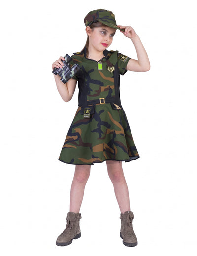 Costum de soldat cu fustă pentru fete