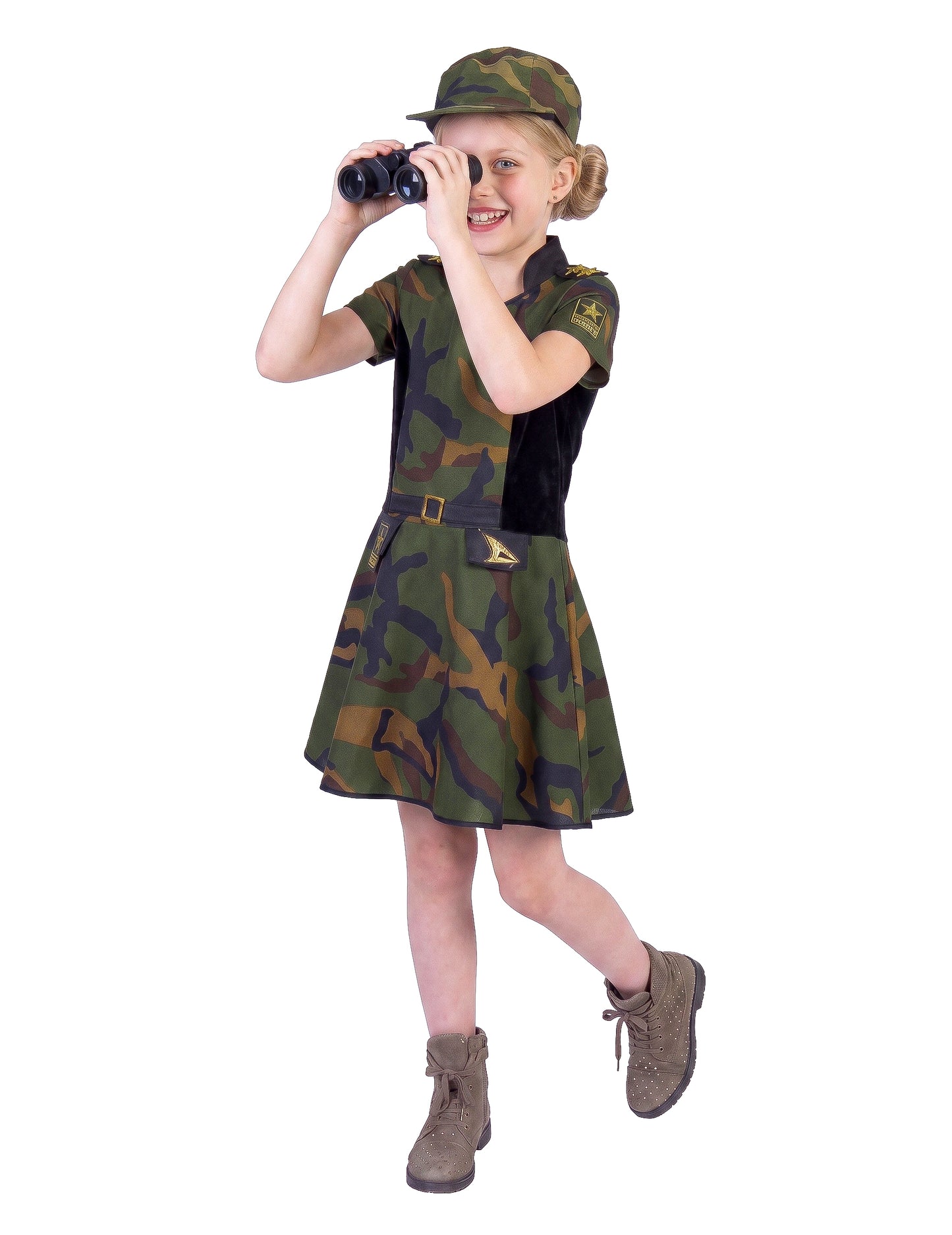 Costum de soldat cu fustă pentru fete