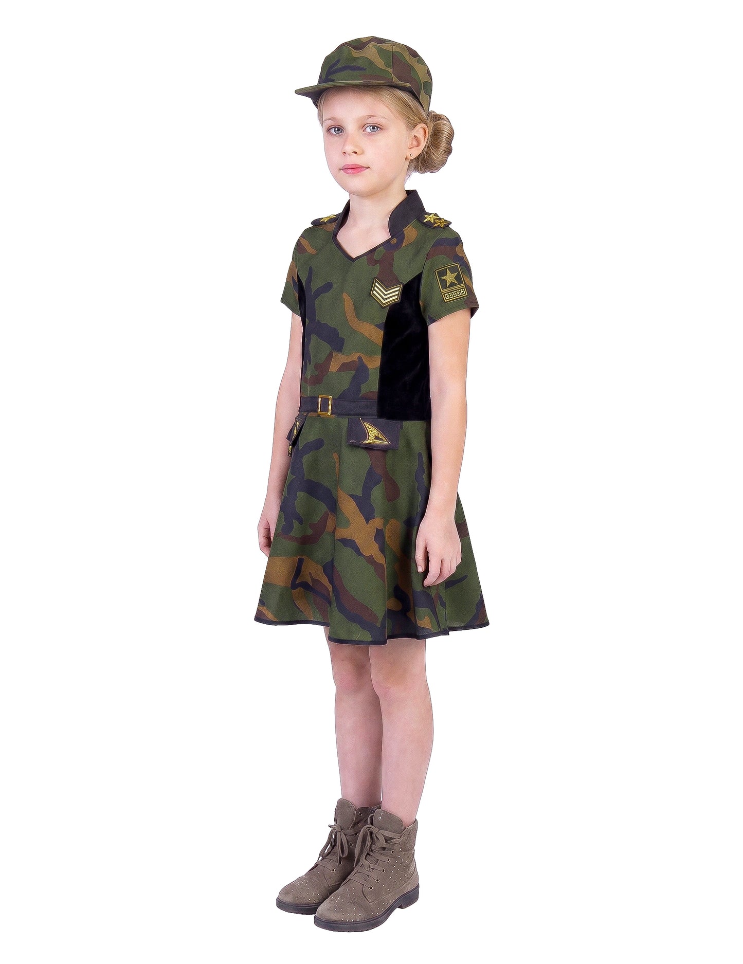 Costum de soldat cu fustă pentru fete