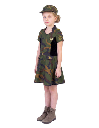 Costum de soldat cu fustă pentru fete