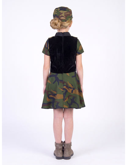 Costum de soldat cu fustă pentru fete
