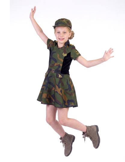 Costum de soldat cu fustă pentru fete