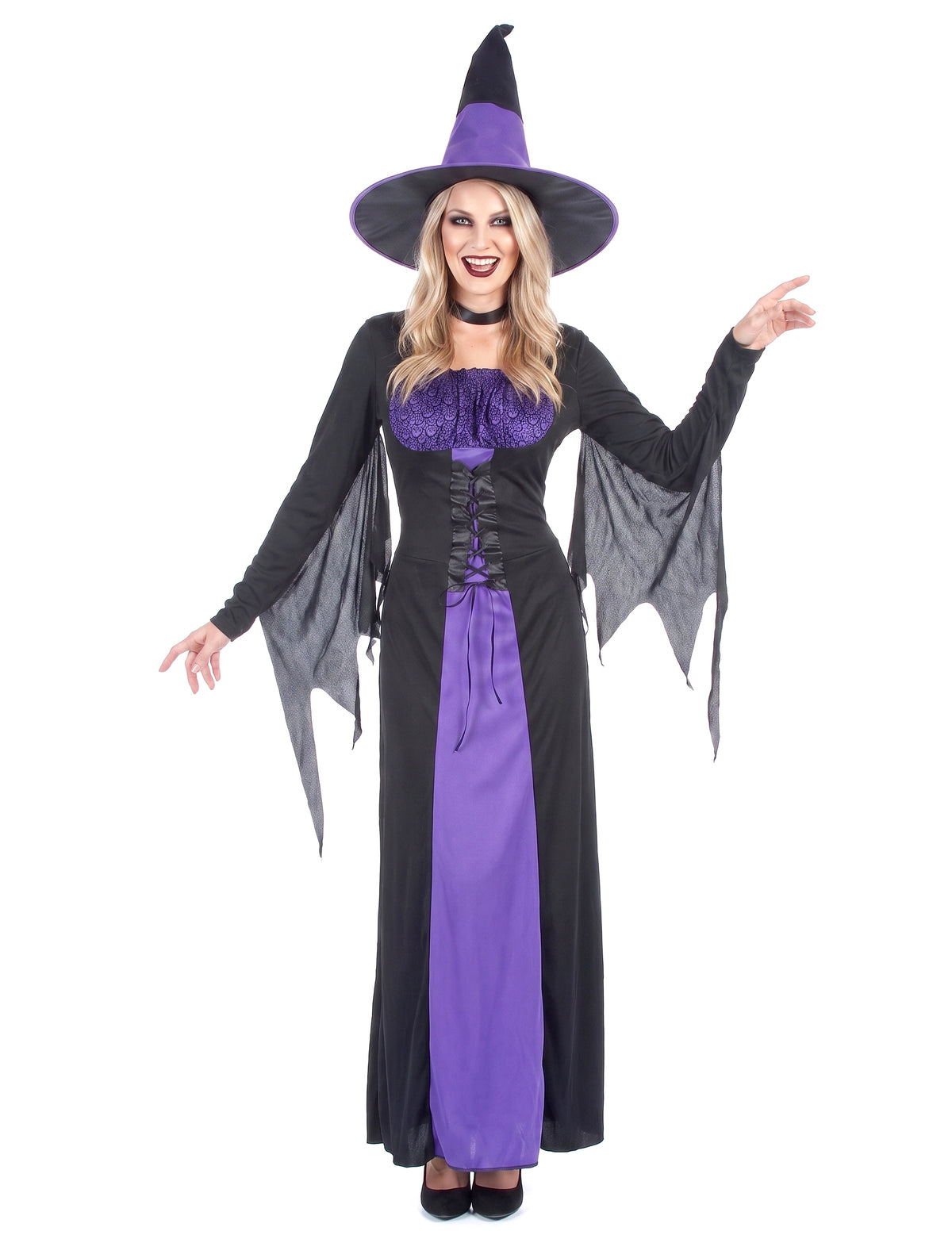 Deghizarea vrăjitoarei femeii de Halloween