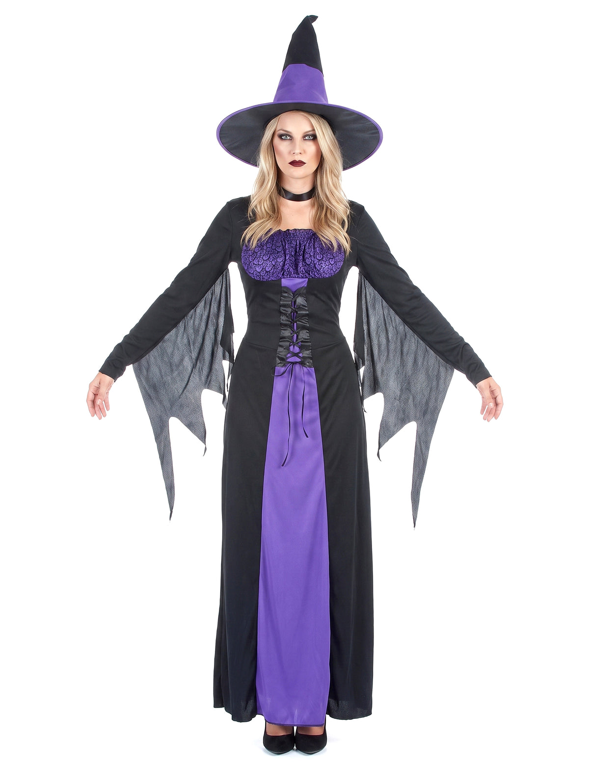 Deghizarea vrăjitoarei femeii de Halloween
