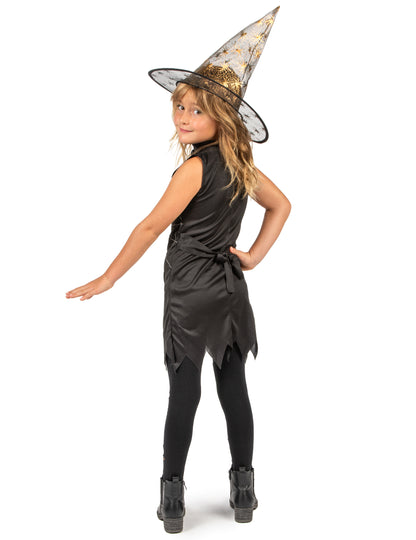 Deghizare vrăjitoare cu pălărie de fată