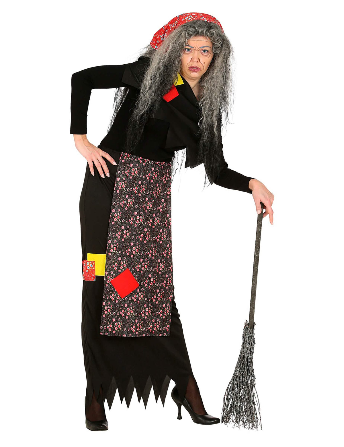Vue d'ensemble du déguisement de vrăjitoare befana pentru adult