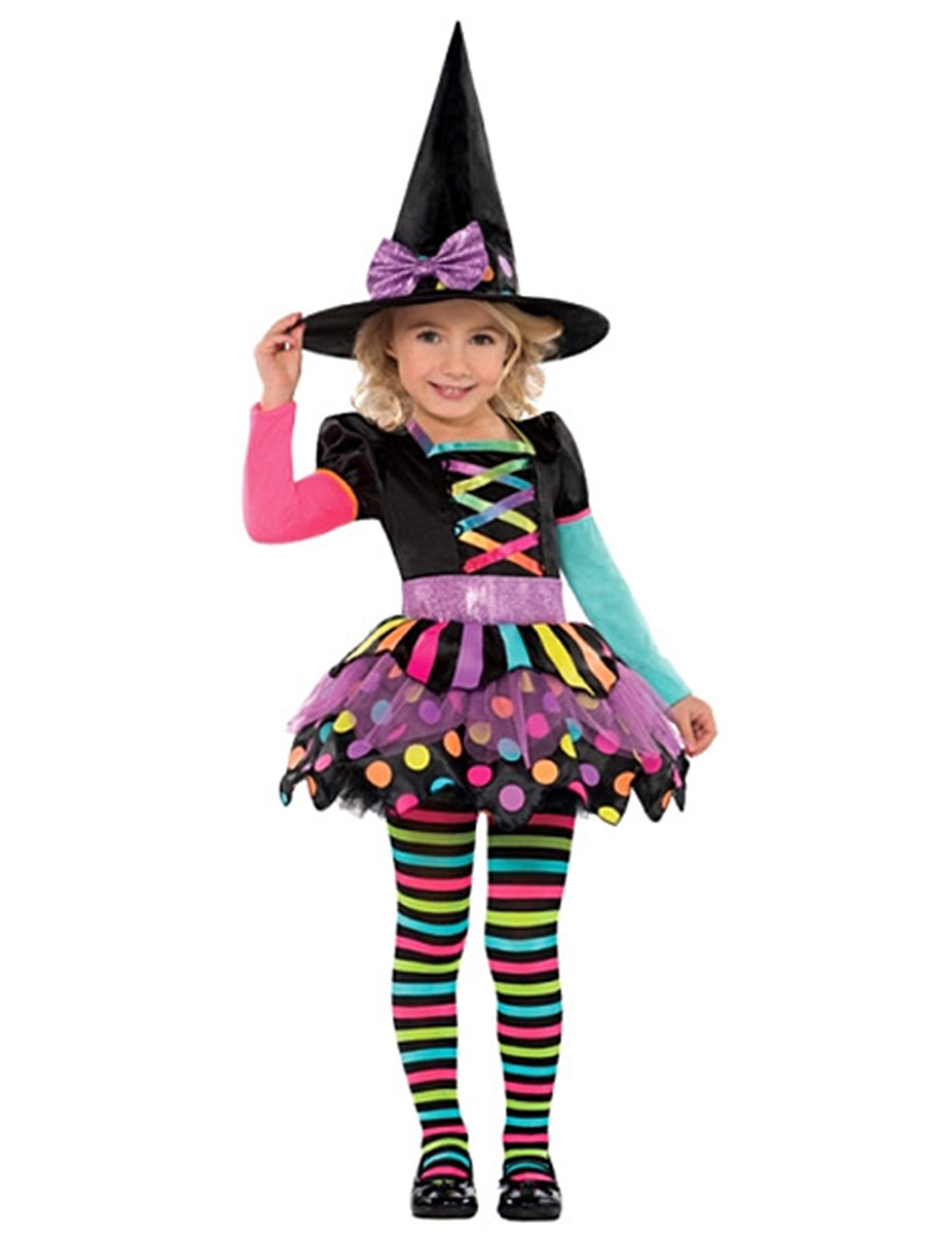 Fata de Halloween deghizare colorată vrăjitoare