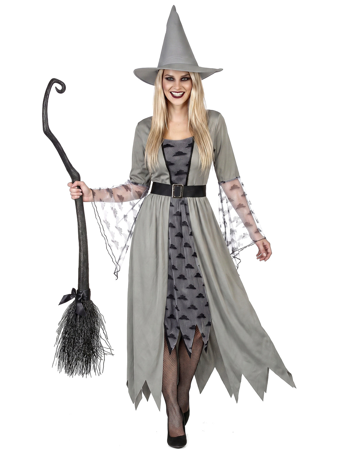 Costum de vrăjitoare gri