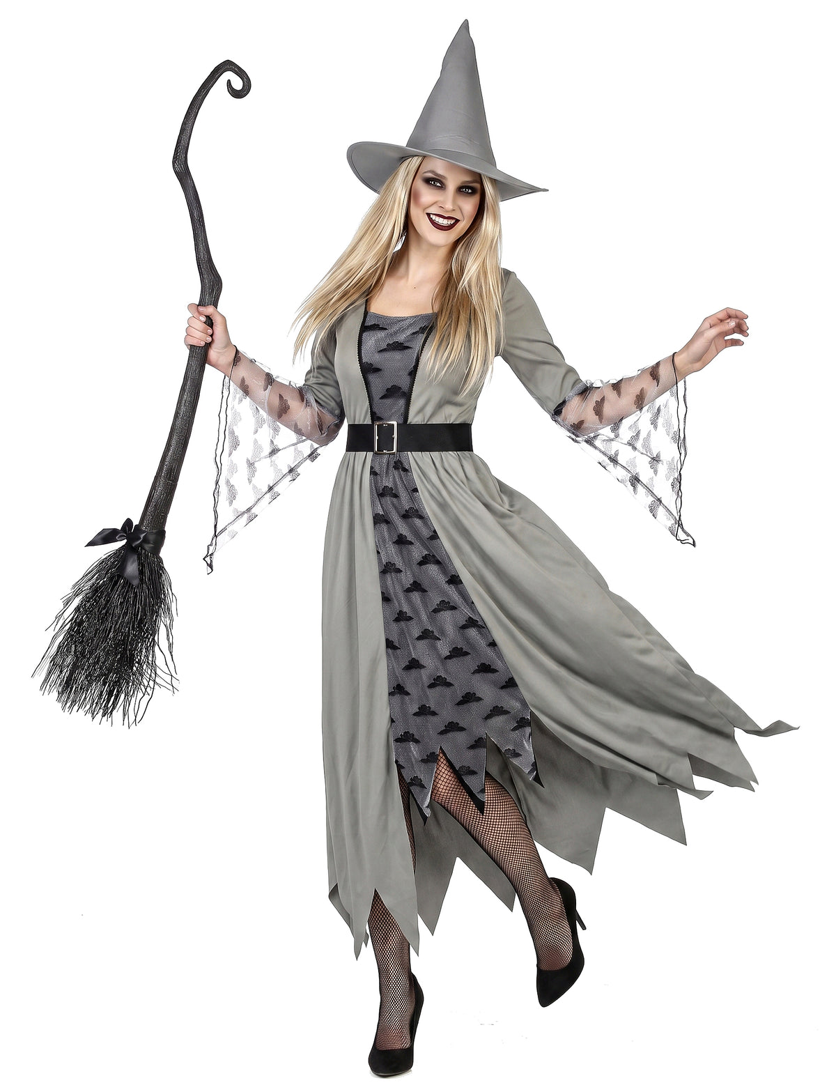 Costum de vrăjitoare gri