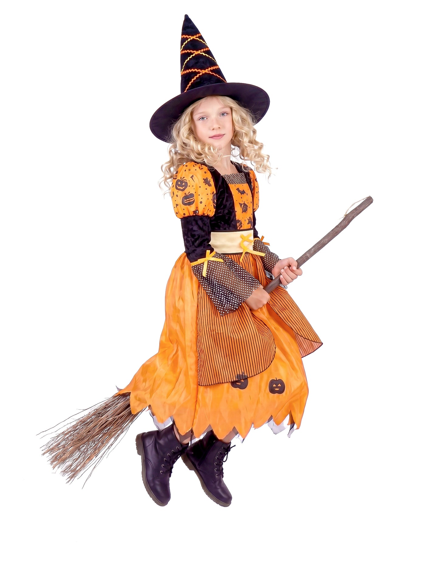Orange Halloween Vrăjitoare deghizare