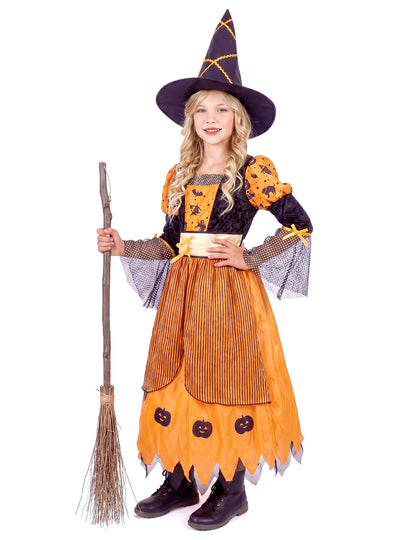 Orange Halloween Vrăjitoare deghizare