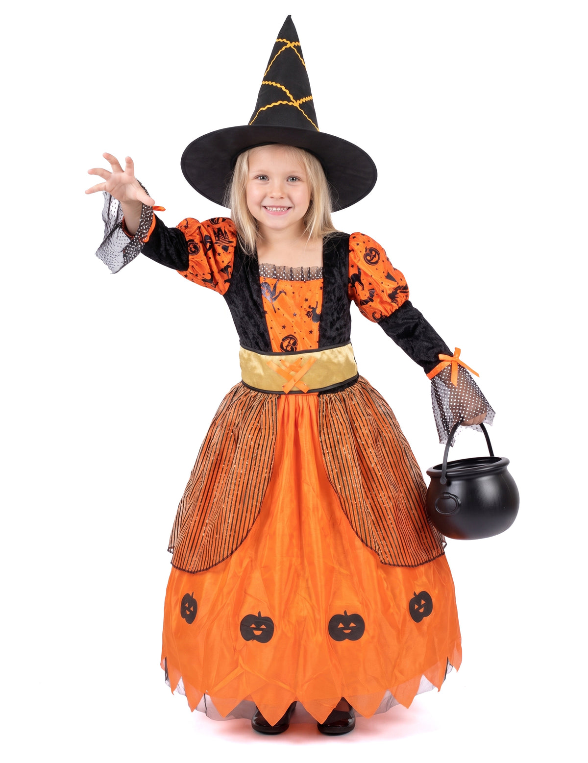 Orange Halloween Vrăjitoare deghizare