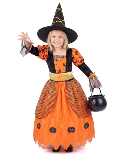 Orange Halloween Vrăjitoare deghizare
