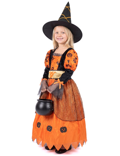 Orange Halloween Vrăjitoare deghizare