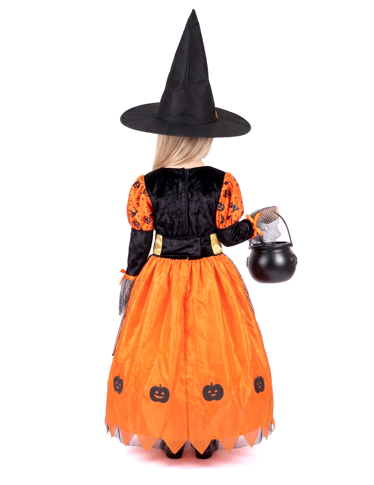 Orange Halloween Vrăjitoare deghizare
