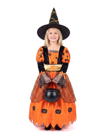 Orange Halloween Vrăjitoare deghizare