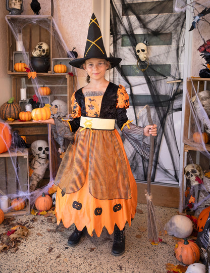 Orange Halloween Vrăjitoare deghizare