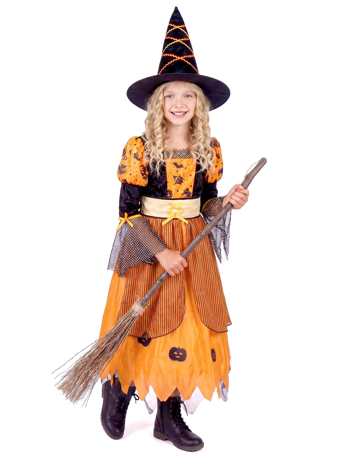 Orange Halloween Vrăjitoare deghizare